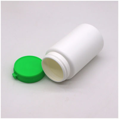 Botella redonda de plástico HDPE de 250 ml para suplemento de cápsulas