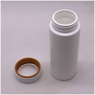 Botella de pastillas de plástico HDPE de 250 ml con dos capas de HDPE de color personalizado de dos capas