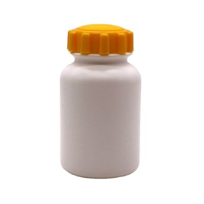 Botella de cápsulas de plástico redondo de 300cc HDPE con tapa de tornillo para tableta de suplemento medicinal