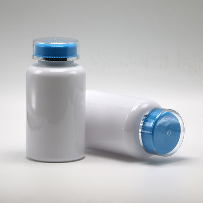 Botella de píldoras de plástico PET personalizada de 200 ml con tapa de tornillo para cápsulas de píldoras en polvo