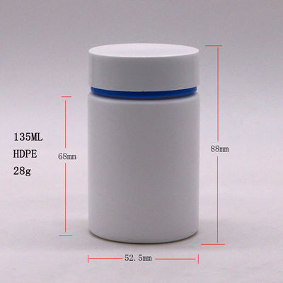 Botella de píldora de plástico de HDPE para píldora de doble capa con tapa de color PE personalizada