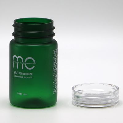 Botella de plástico PET redonda de 70 ml con tapa de tornillo y servicio de impresión de etiquetas personalizadas