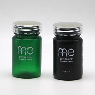 Botella de plástico PET redonda de 70 ml con tapa de tornillo y servicio de impresión de etiquetas personalizadas