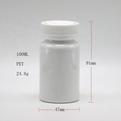 Botella de cápsulas de plástico PET personalizada para almacenamiento de medicamentos